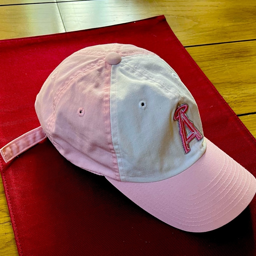 Pale Pink & White Angel Baseball Cap